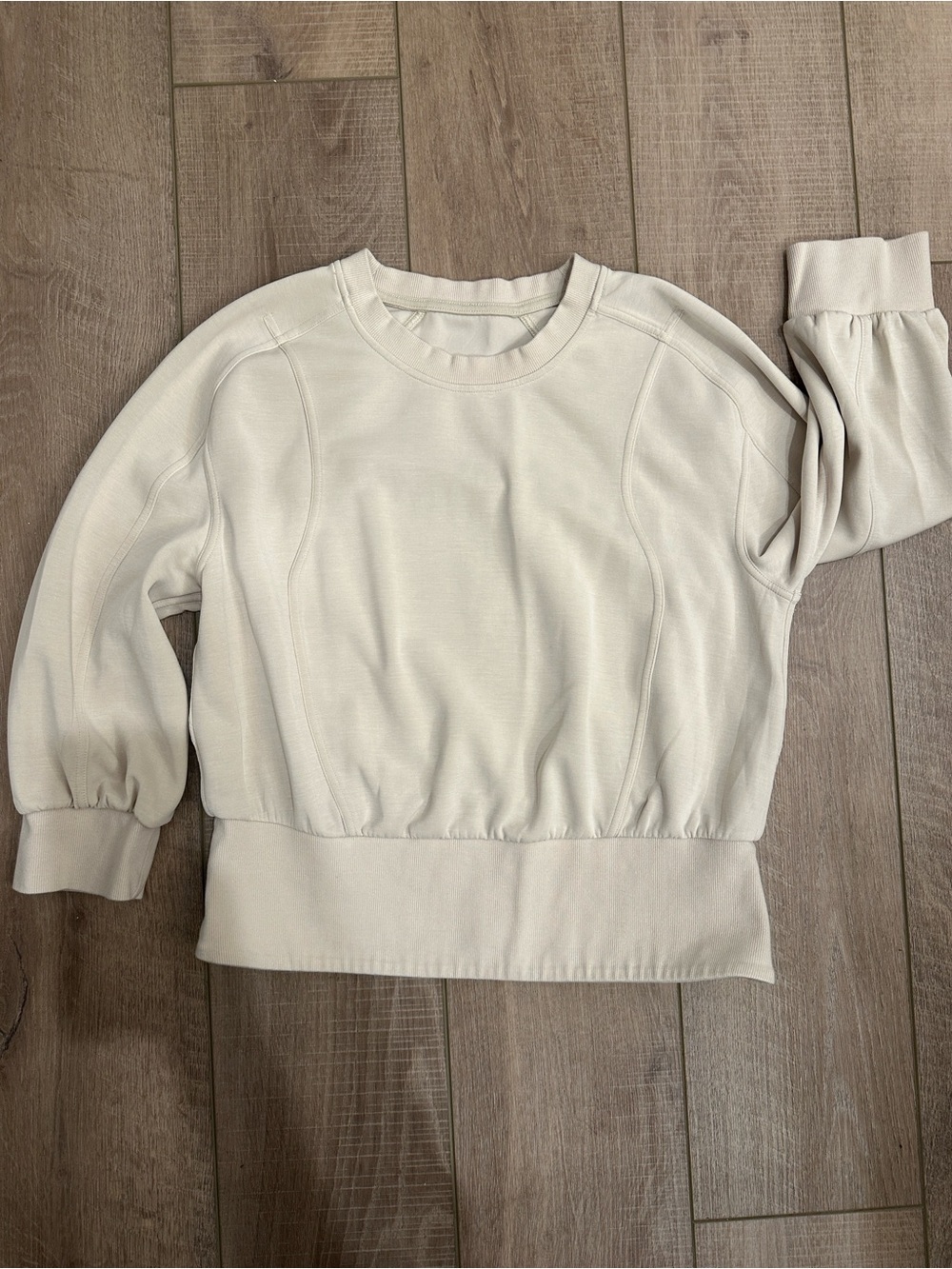 lululemon athletica Cream Crewneck Pullover